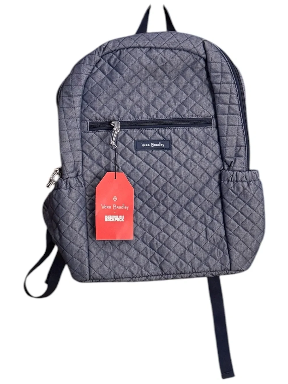 Vera Bradley Quilted Moonlight Navy Backpack NWT